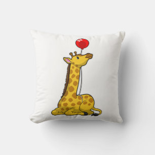Coussin Girafe avec ballon