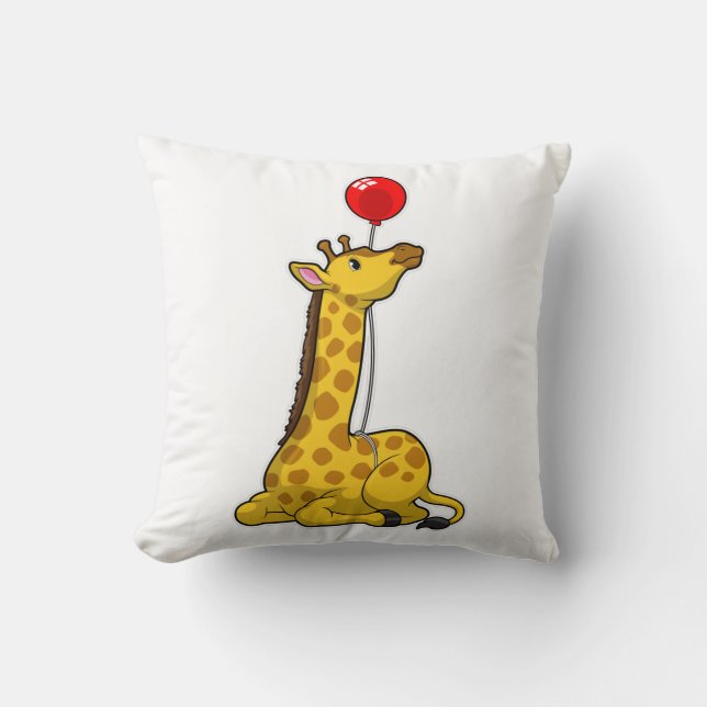 Coussin Girafe avec ballon (Recto)