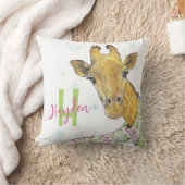 Coussin Girafe avec foulard de Noël Cute drôle L'art anima (Couverture)
