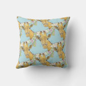 Coussin Girafe avec foulard de Noël Cute drôle L'art anima (Verso)