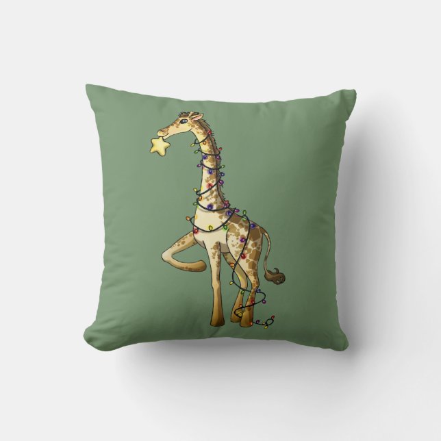 Coussin Girafe brillante (Recto)