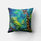 Coussin Girafe dans les arbres (Verso)