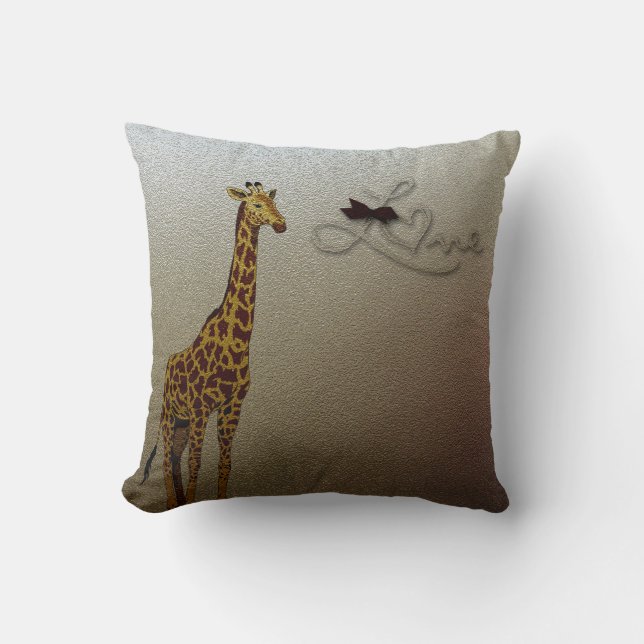Coussin Girafe d'or (Recto)