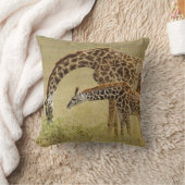 Coussin Girafe maasaï mère et bébé, Giraffa (Couverture)