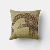Coussin Girafe maasaï mère et bébé, Giraffa (Verso)
