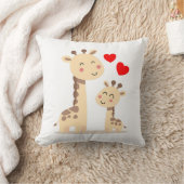 Coussin Girafe Mami et enfant  (Couverture)