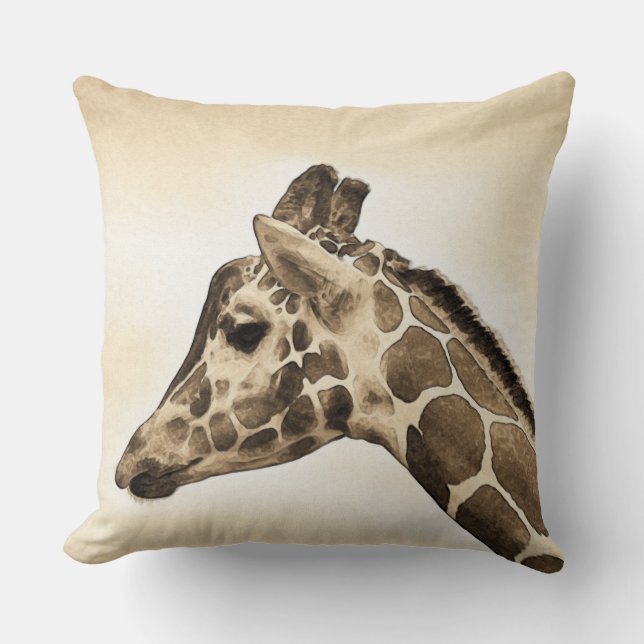 Coussin Girafe vintage (Recto)