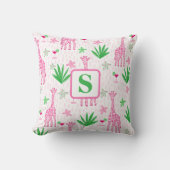 Coussin Girafes Monogram et Cosmopolitans Jungle Prépa (Recto)