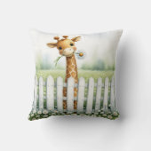 Coussin Giraffe Bébé Avec Marguerite (Verso)