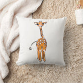 Coussin Giraffe Bébé mignonne, animaux de safari (Couverture)