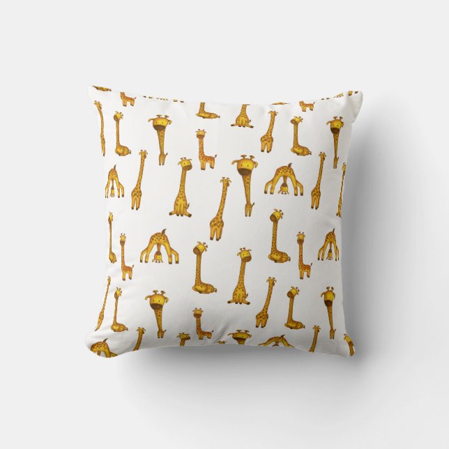 Coussin Giraffe Cute Safari Motif animal (Recto)