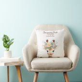 Coussin Giraffe de bébé animal mignon personnalisée (Chaise)
