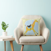 Coussin Giraffe de carrousel par Juin Erica Vess (Chaise)