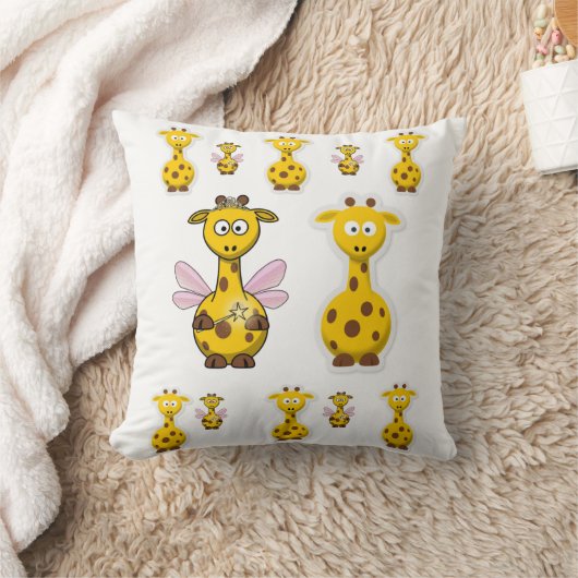 Coussin Giraffe de l'oreiller (Couverture)