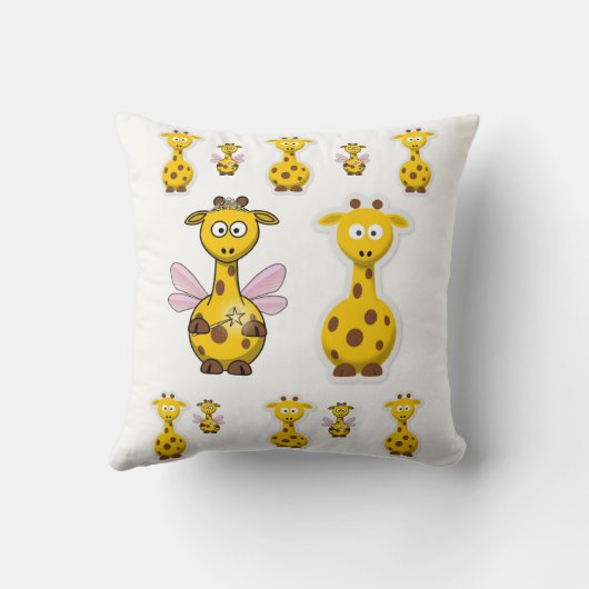 Coussin Giraffe de l'oreiller (Verso)
