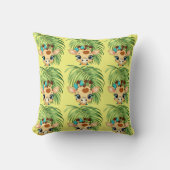 Coussin Giraffe in the Savanna Throw Pillow (Recto)