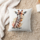 Coussin Giraffe personnalisée (Couverture)