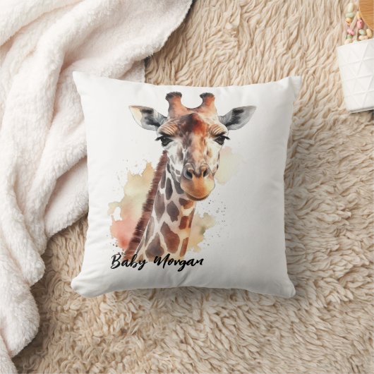 Coussin Giraffe personnalisée (Couverture)