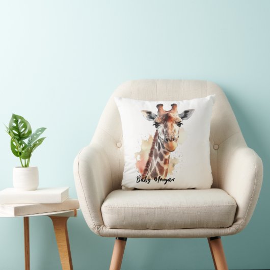 Coussin Giraffe personnalisée (Chaise)