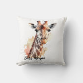 Coussin Giraffe personnalisée (Recto)