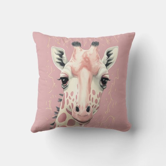 Coussin Giraffe rose (Verso)