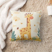 Coussin Giraffe Safari Thème Enfants Salle Nursery (Couverture)