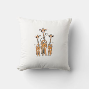 Coussin Giraffes Bébés mignonnes, animaux de safari