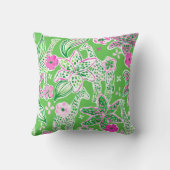 Coussin Giraffes Preppy Lily Rose Vert (Verso)