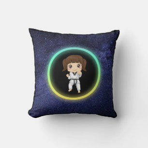 Coussin Girls Karate Galaxy