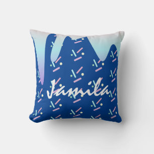 Coussin Glace d'été coulante ombre bleu nom