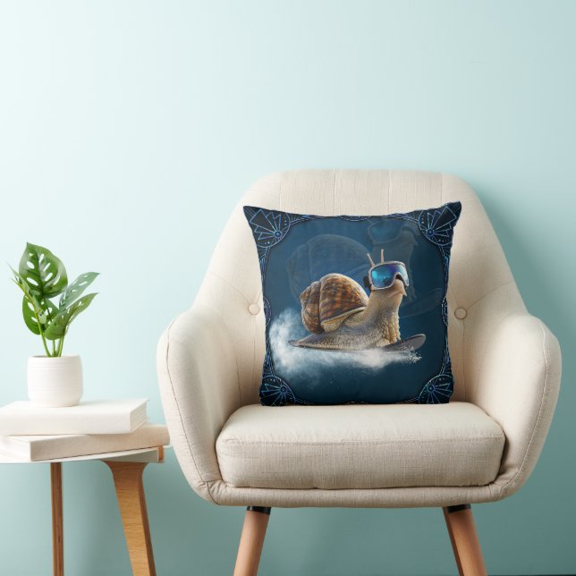Coussin Glacière que le reste, l'escargot de snowboard. (Chaise)