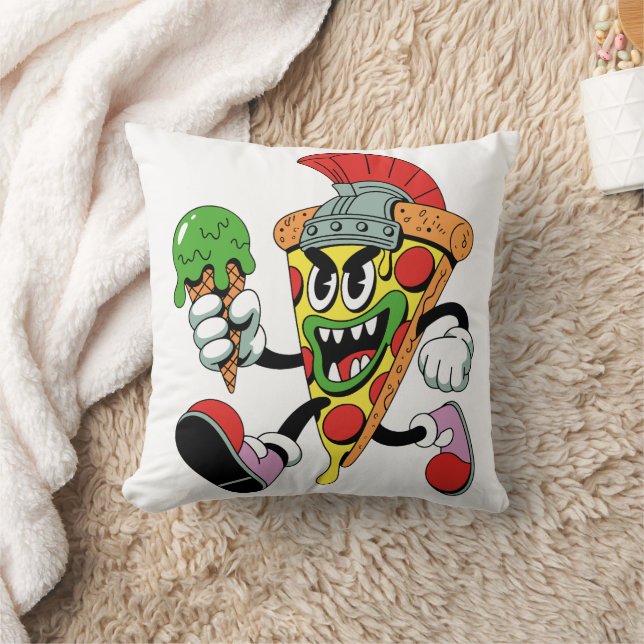 Coussin Gladiator Pizza Slice Italien Brainrot (Couverture)
