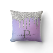 Glam Argent Paillettes Elegant Monogramme