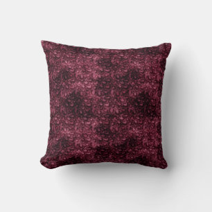 Coussin Glam Burgundy Empreinte de léopard