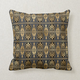 Coussin Glam Gold Grey Black Art Déco