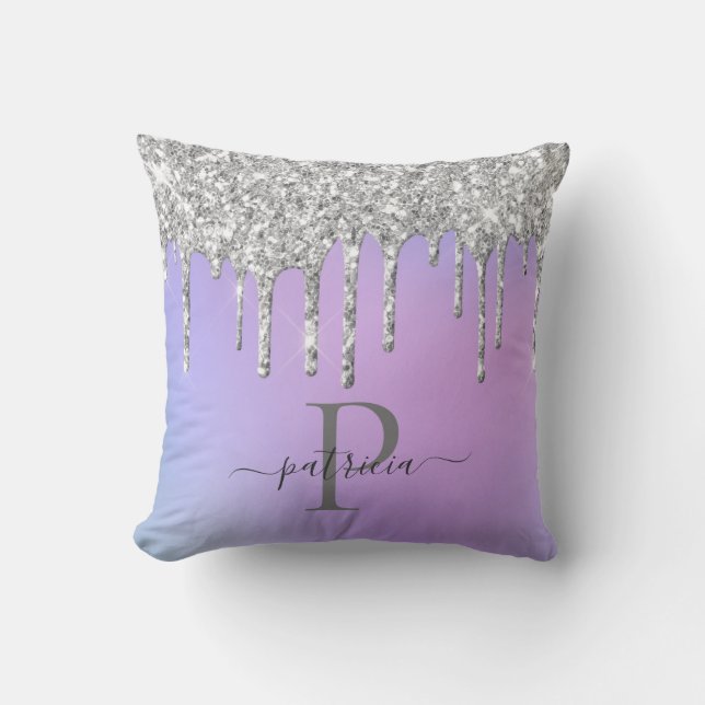 Coussin Glam Silver Parties scintillant Drivers Élégant Mo (Recto)
