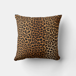 Coussin Glamoratti Leopard Print Throw Pillow