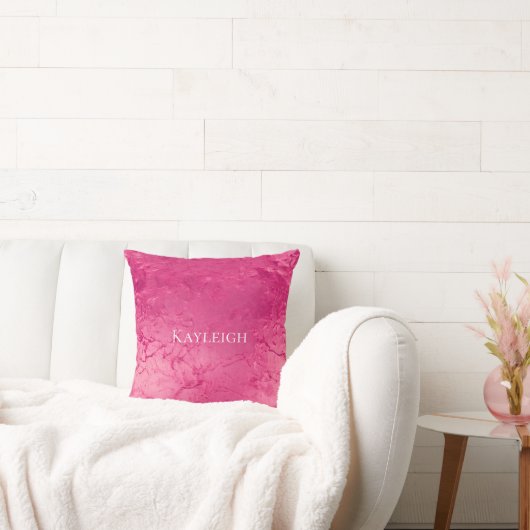 Coussin Glamour Féminin Chic Anniversaire Rose (Canapé)