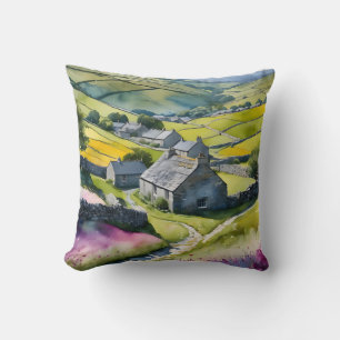 Coussin "Glen Garlands" Paysage Yorkshire Dales Scène