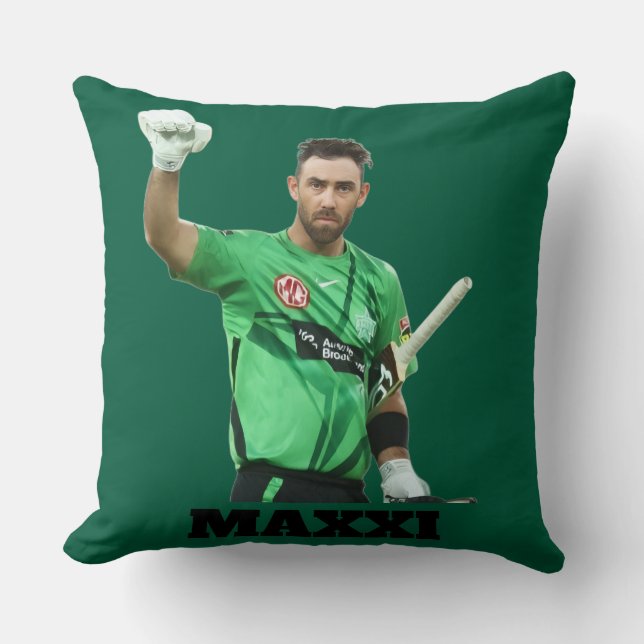 Coussin Glenn Maxwell Melbourne Stars Art pour les fans de (Recto)