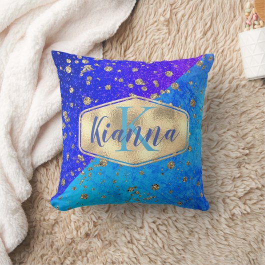 Coussin Glittery Dreamy Blue monogram (Couverture)