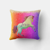 Coussin Glittery Rainbow Unicorn (Verso)