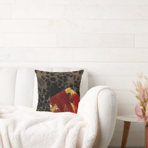 Coussin Global warming - Burning House - Abstract