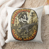 Coussin Global Wealth Badger Throw Cushion (Couverture)