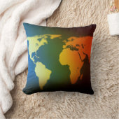 Coussin Globe terrestre jour et nuit (Couverture)