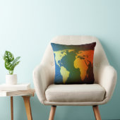 Coussin Globe terrestre jour et nuit (Chaise)