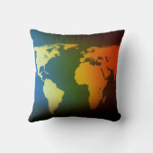 Coussin Globe terrestre jour et nuit (Verso)