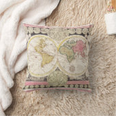 Coussin globe terrestre plat (Couverture)
