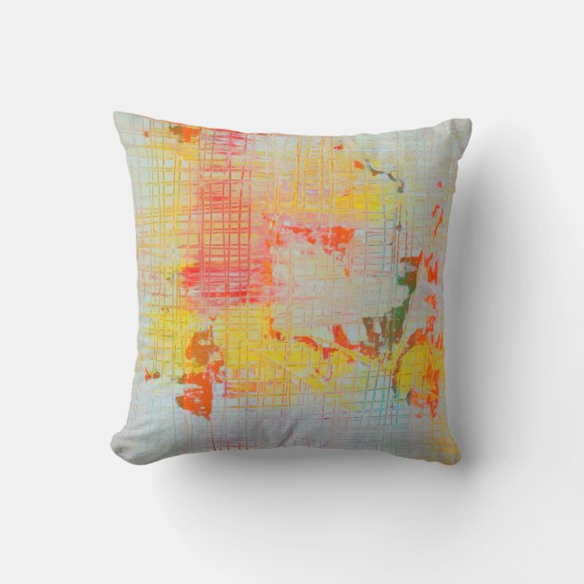 Coussin Globetrotter 16 x 16 Poly Throw Pillow (Recto)