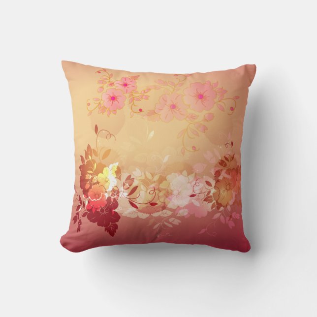 Coussin Gloire du matin Orange Blush (Recto)
